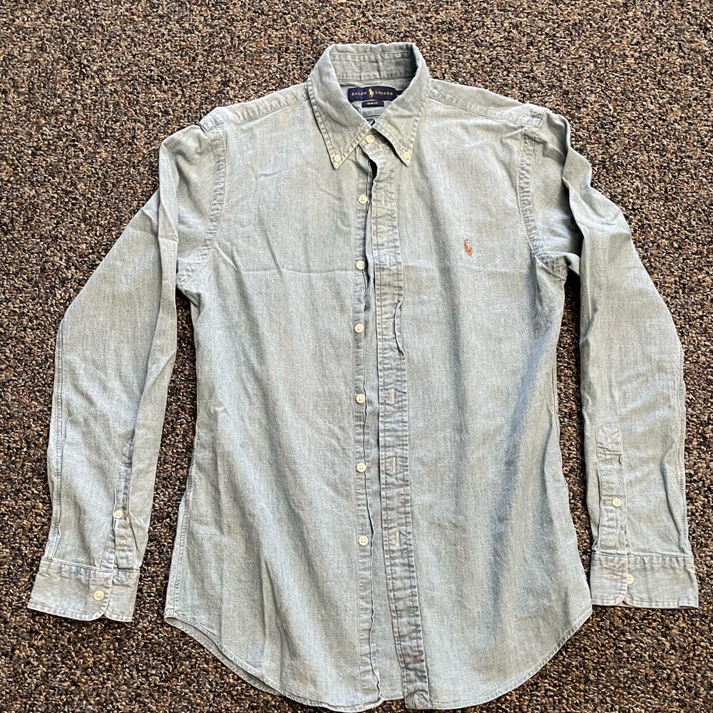 PRL - Slim Fit - Medium Denim Button down